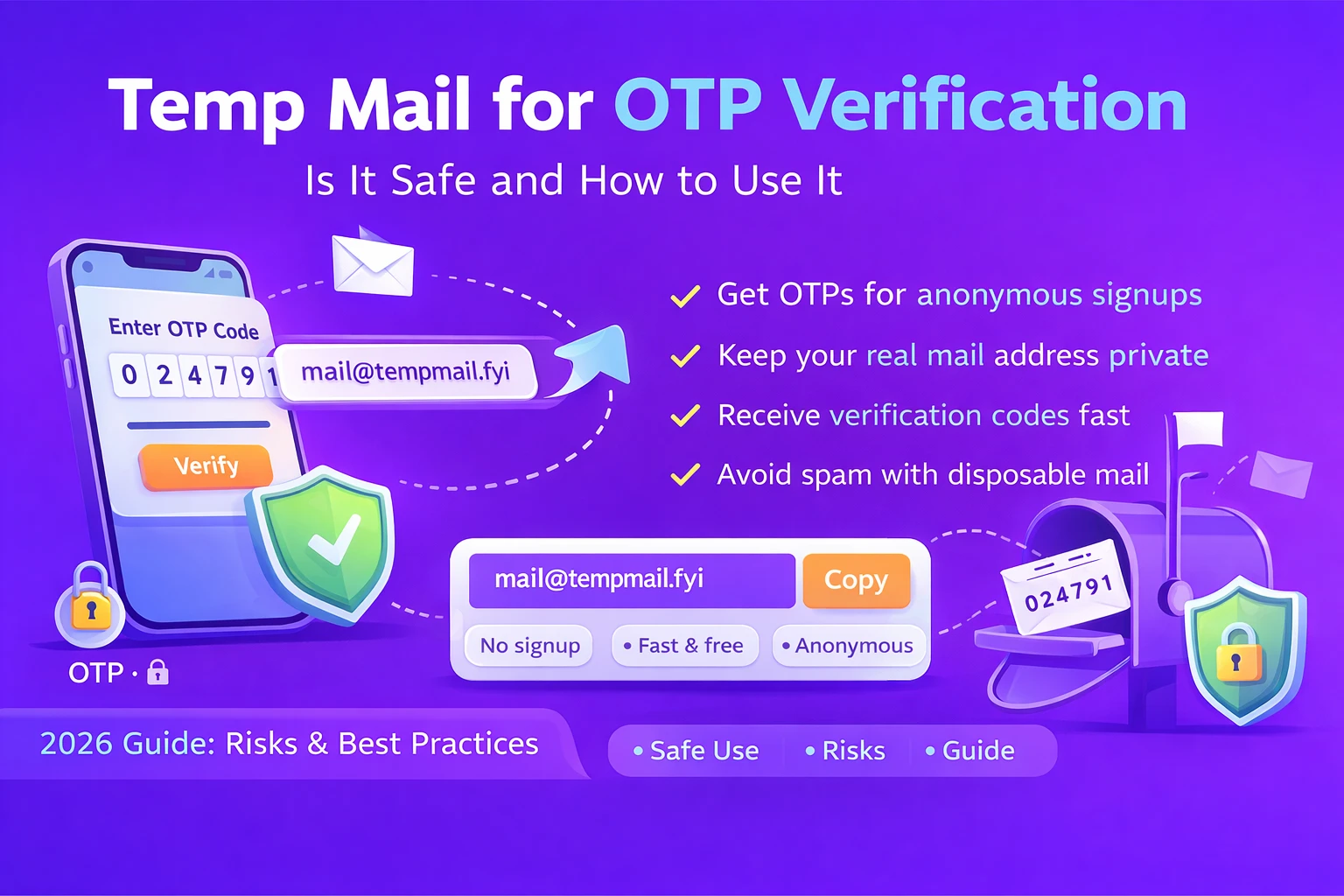 Temp Mail for OTP Verification – Is It Safe and How to Use It