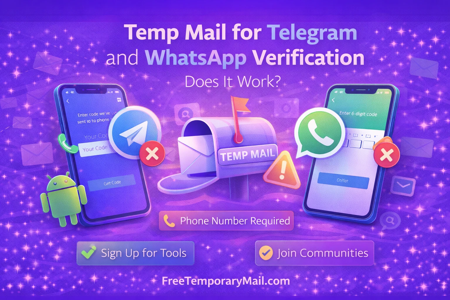 Temp Mail for Telegram and WhatsApp Verification – Does It Work?